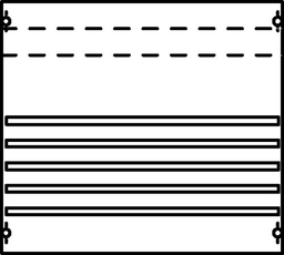 Панель с системой шин 250А 1ряд/3рейки | 1V002A | ABB