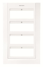 Панель лицевая для бокса поста централизации открытого/скрытого монтажа на 24 модуля (4 ряда), цвет белый/белый | 2CLA127400T1101 | ABB